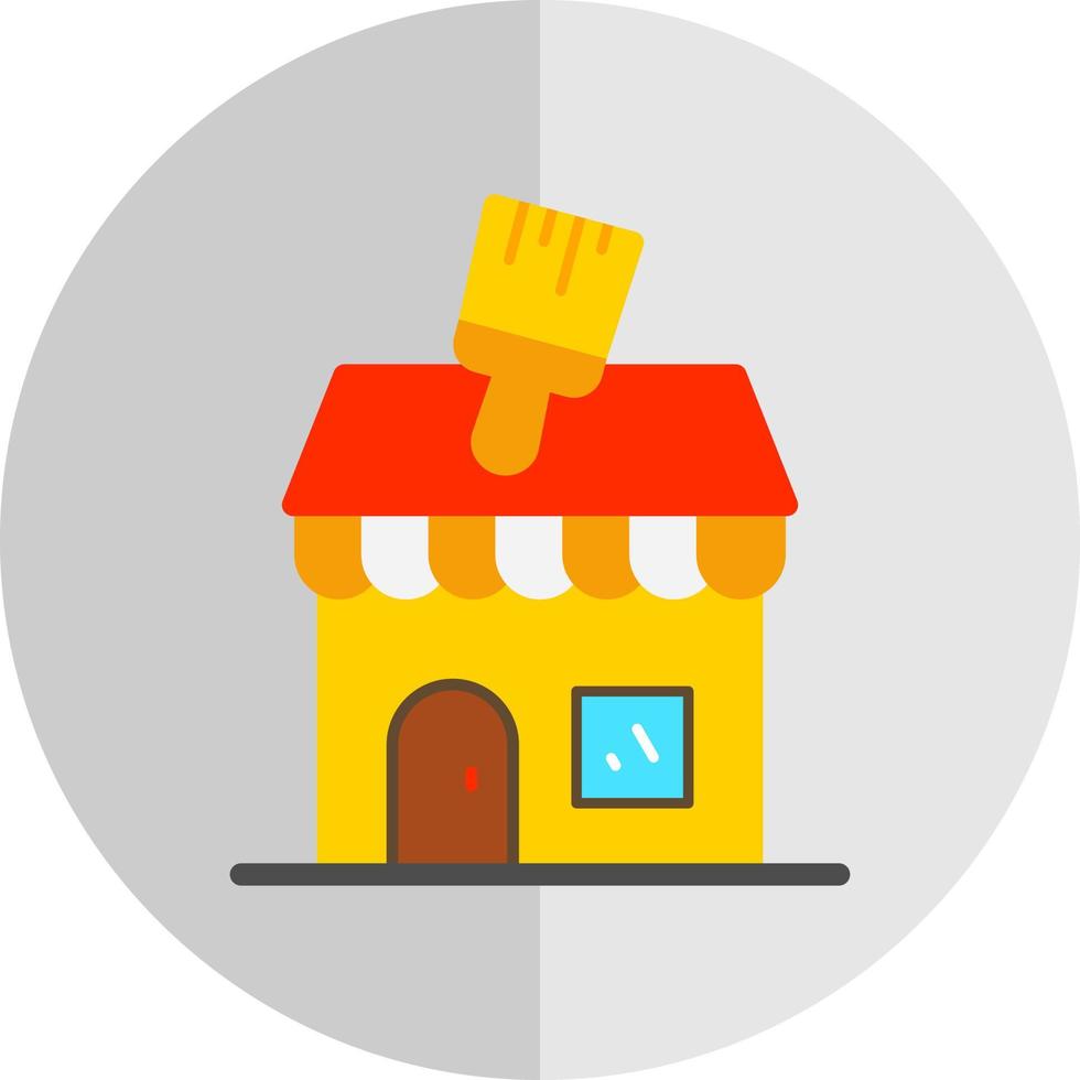 Paint Shop Vector Icon Design