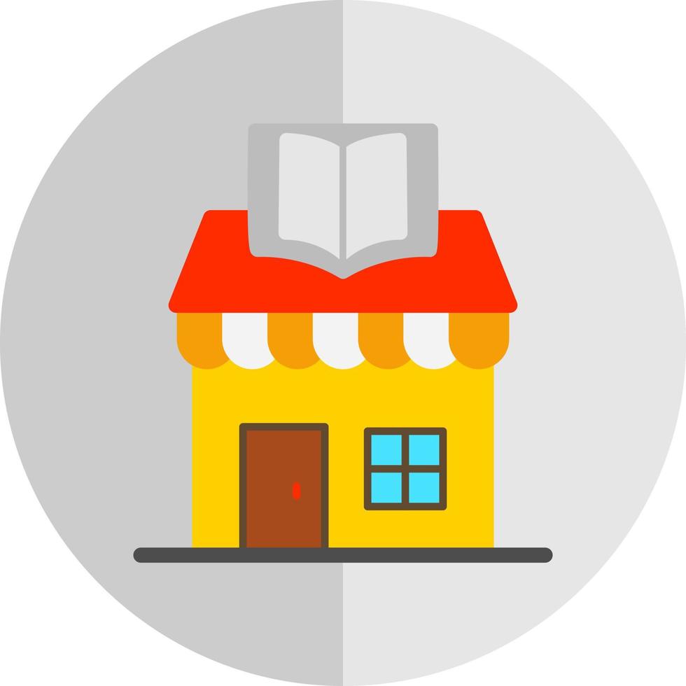 diseño de icono de vector de tienda de libros