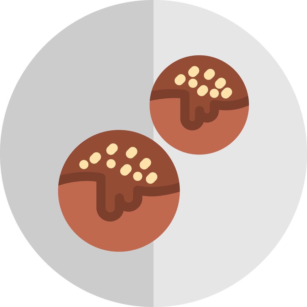 diseño de icono de vector de bolas de choco