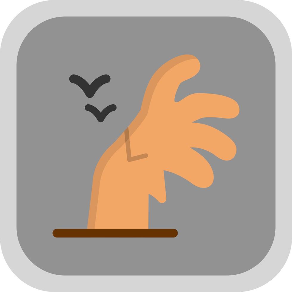 Scary Hand Vector Icon Design