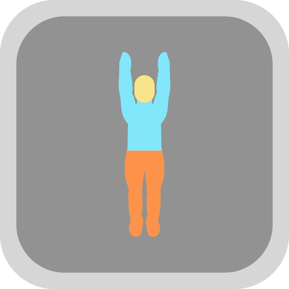 Mountain Pose Upward Vector Icon Design