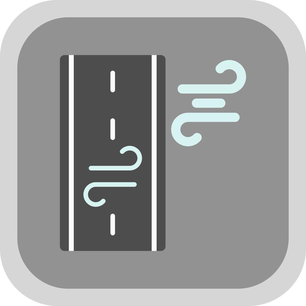 Windy Road Vector Icon Design