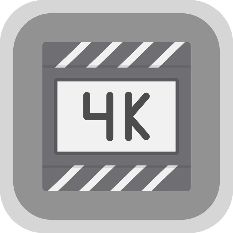 Diseño de icono de vector de película 4k