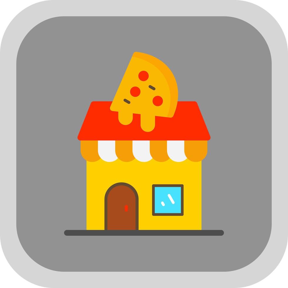 diseño de icono de vector de tienda de pizza