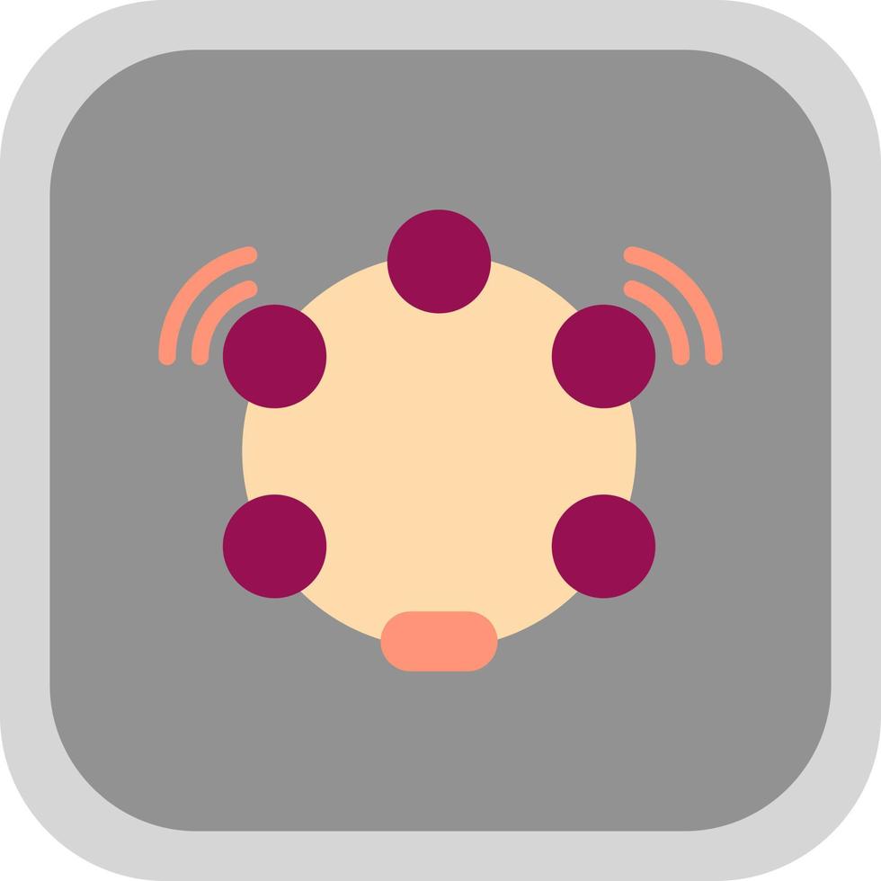 Tambourine Vector Icon Design