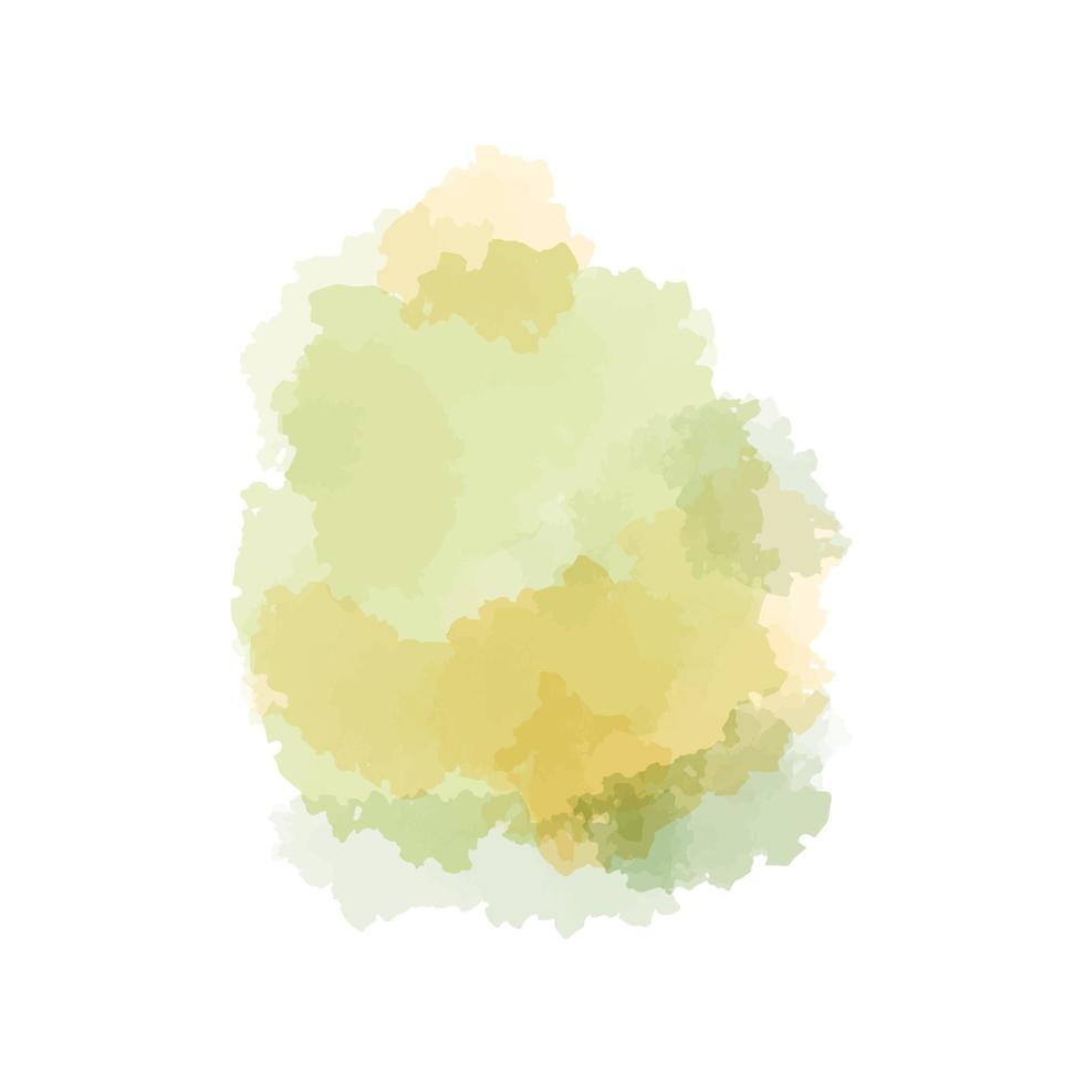 yellow watercolor paint stroke background vector illustration