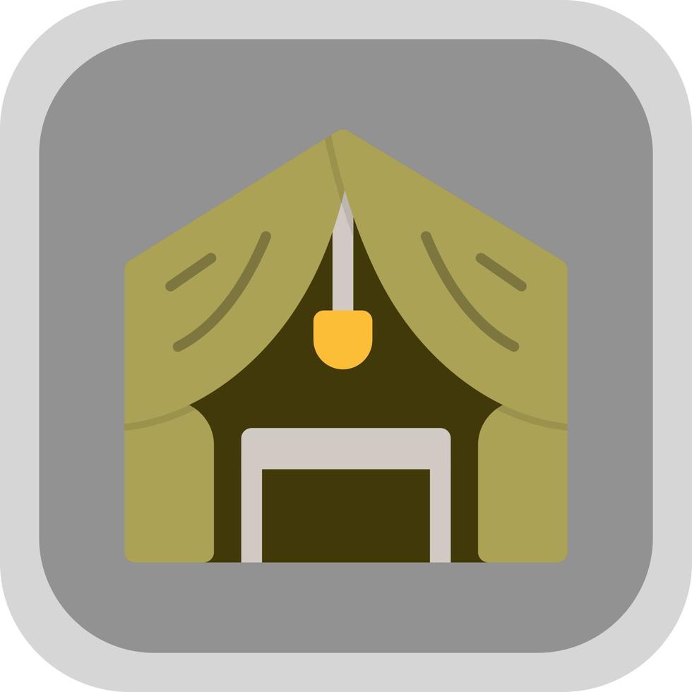 Luxury Camp Vector Icon Design
