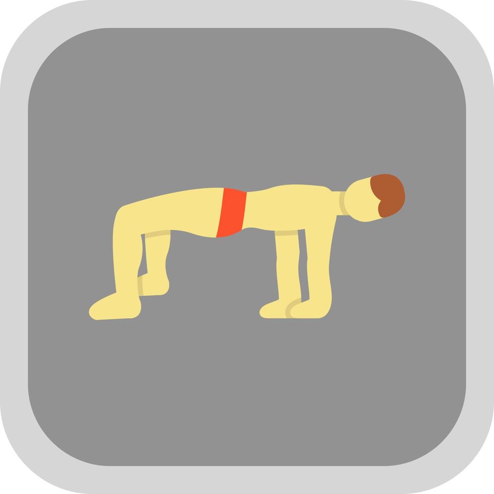Upward Table Pose Vector Icon Design
