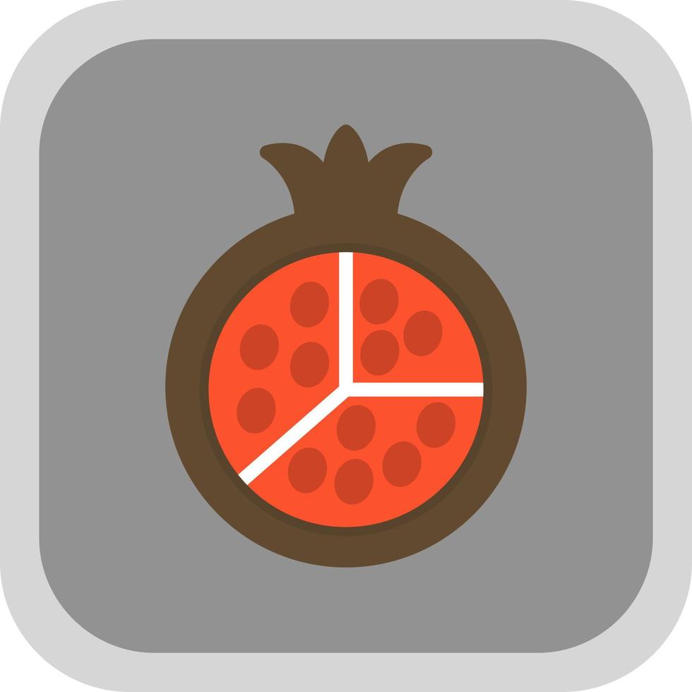 Pomegranate Vector Icon Design