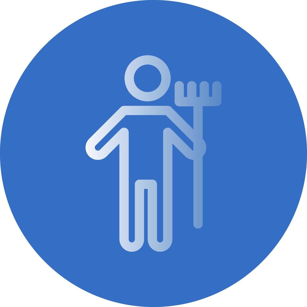 Man Holding Mop Vector Icon Design