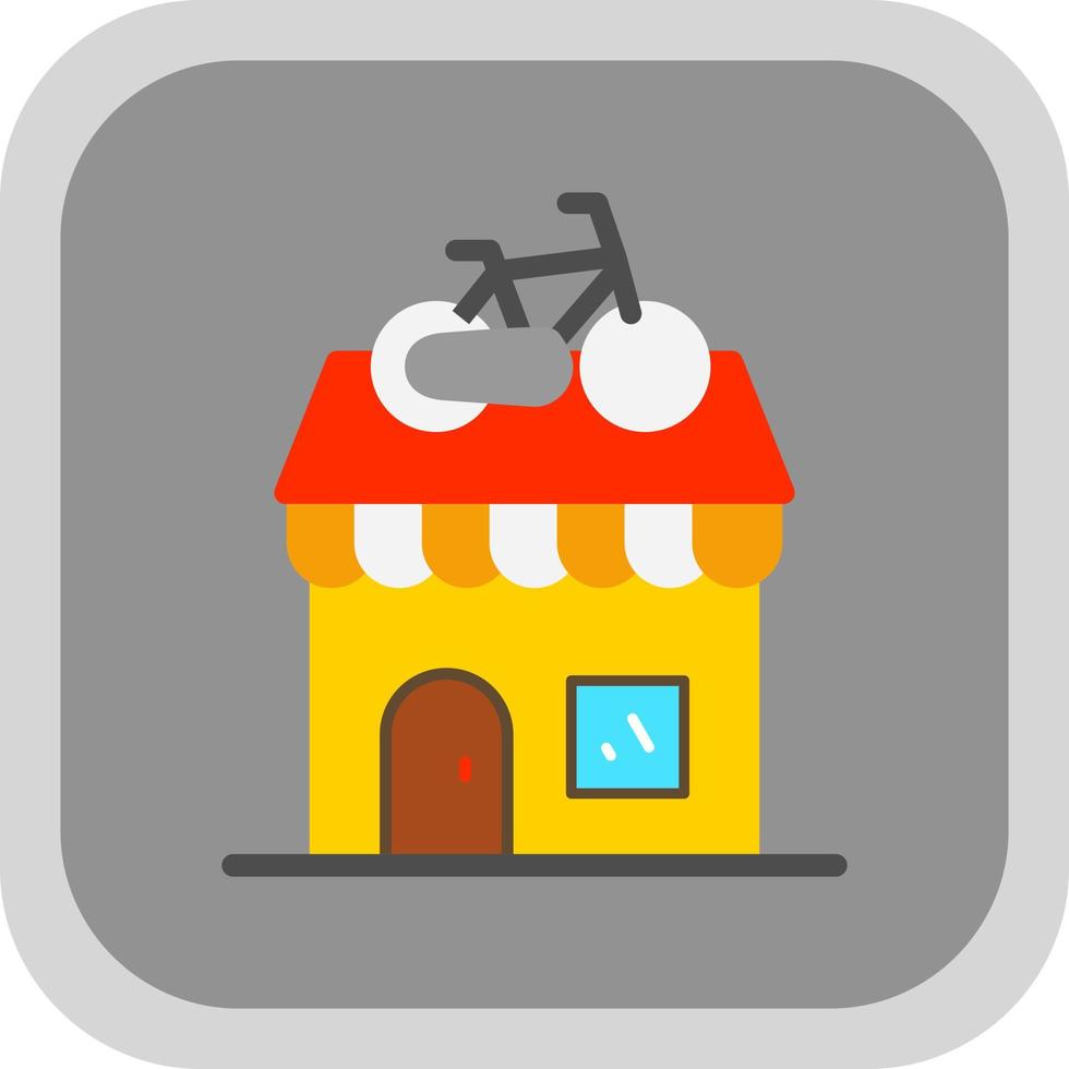 Bike Shop Vector Icon Design