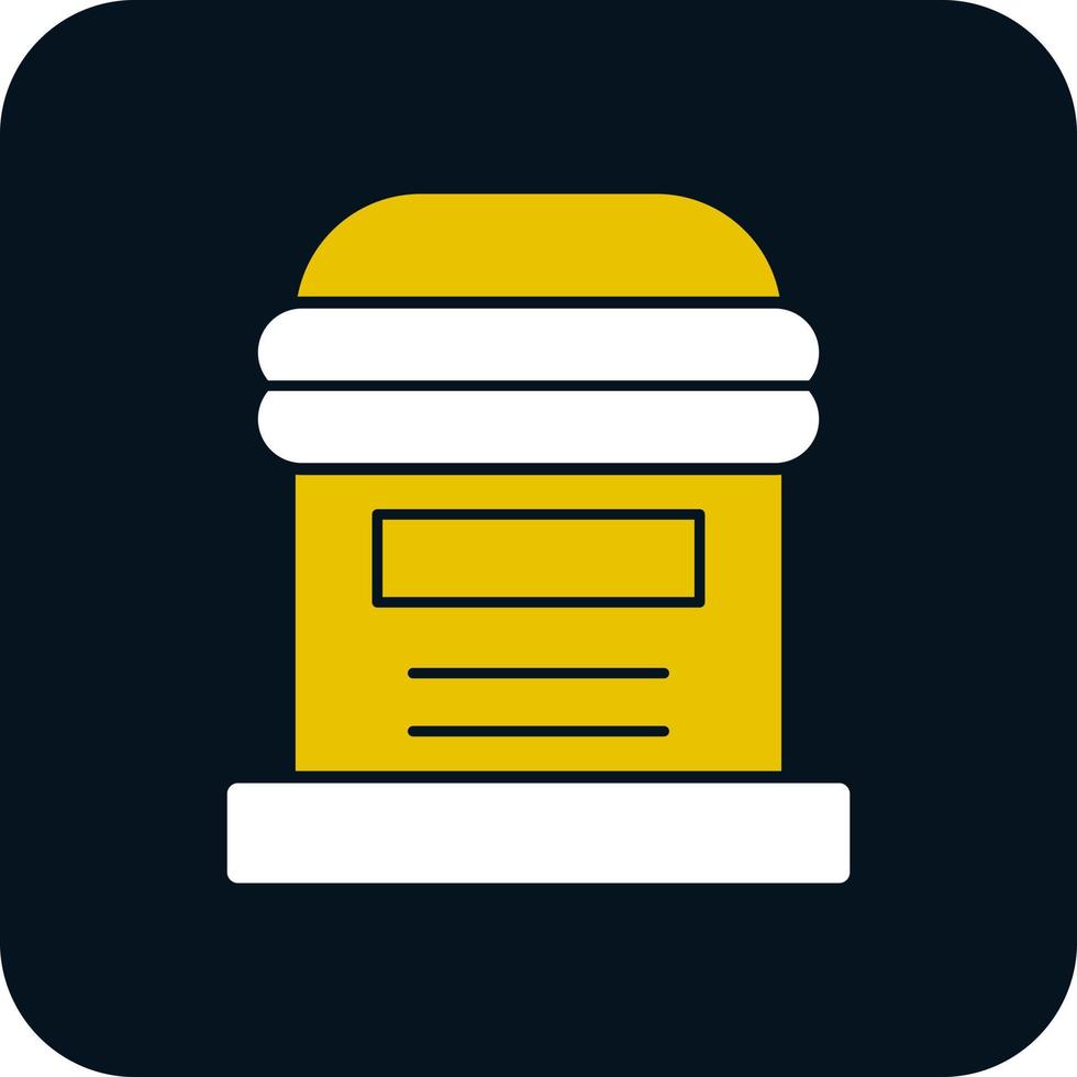 Postbox Vector Icon Design