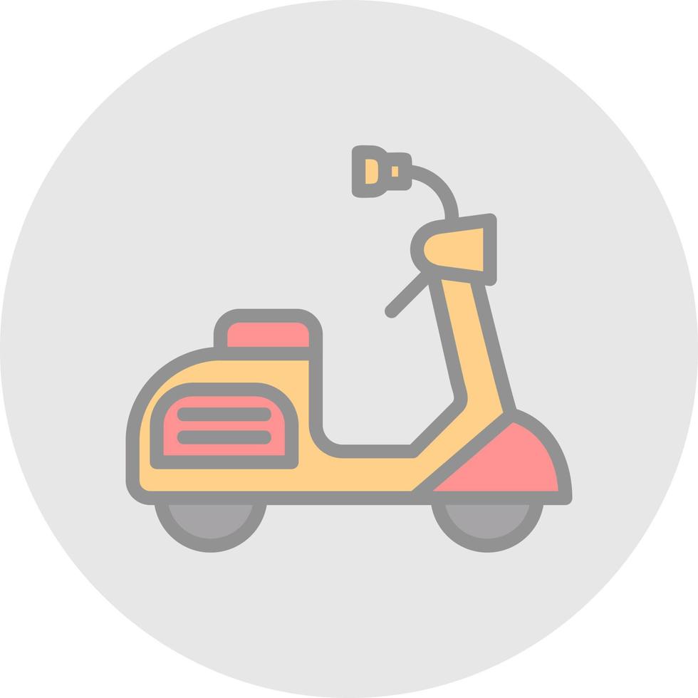 Scooter Vector Icon Design