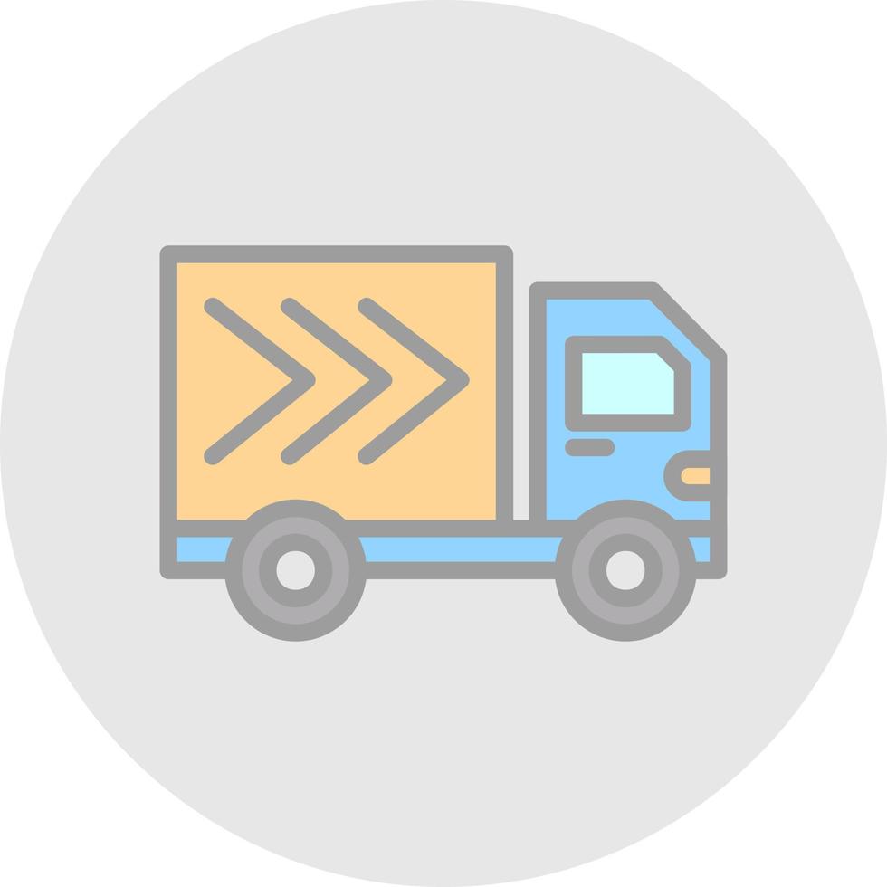 Delivery Truck Vector Icon Design