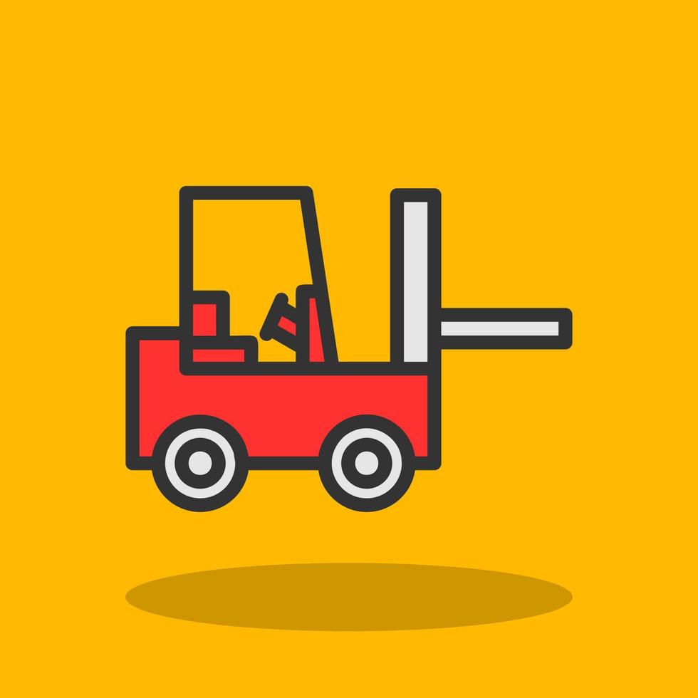 Forklift Vector Icon Design