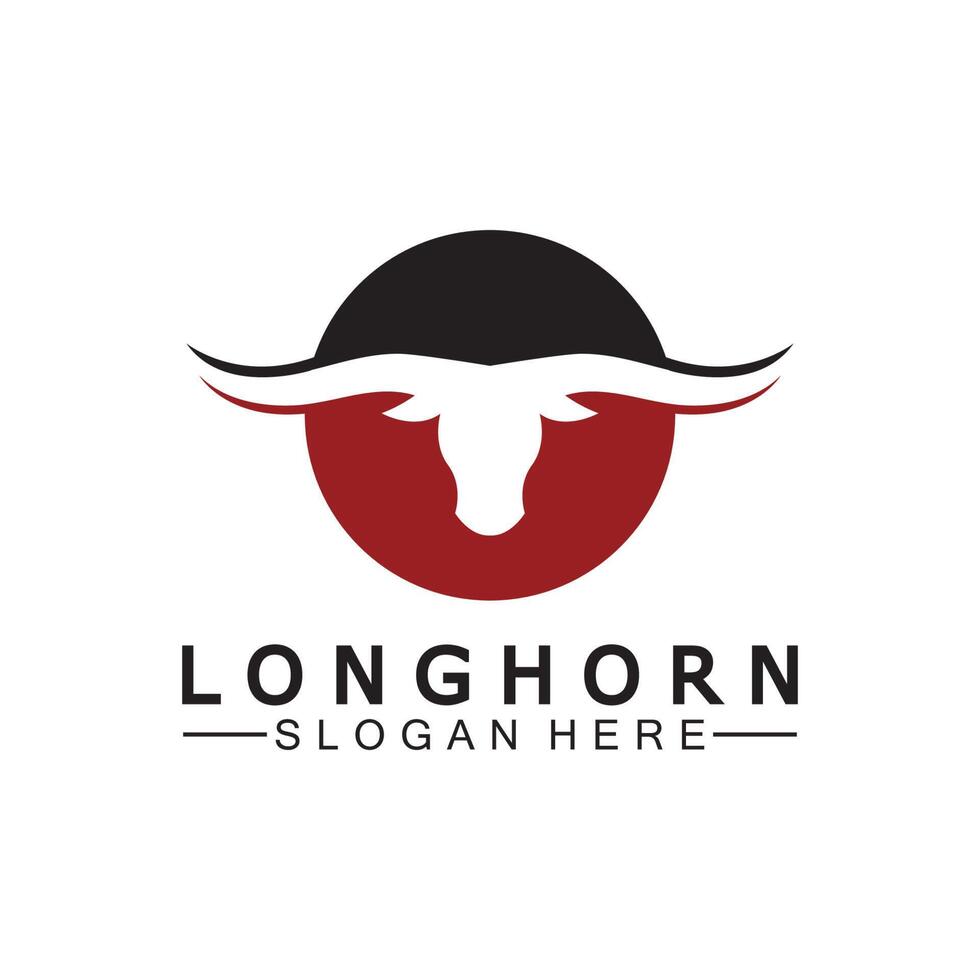 Long horn logo template vector illustration design