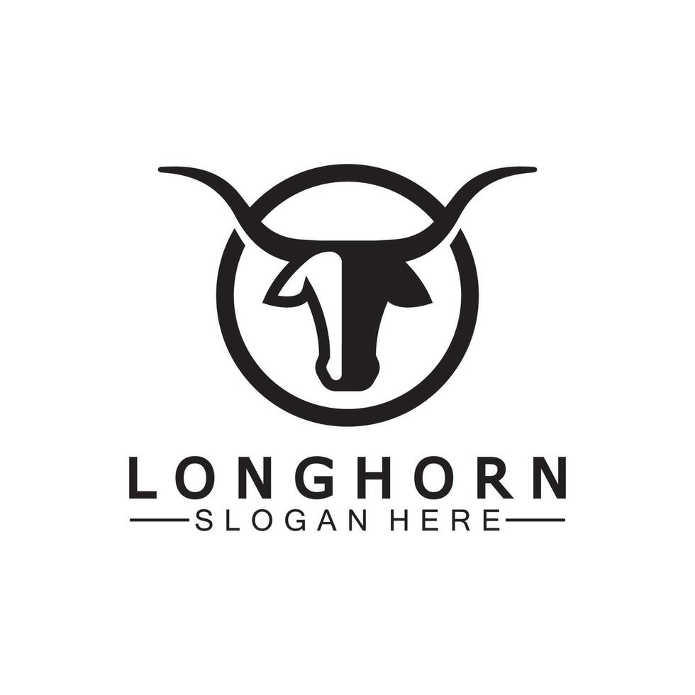 Long horn logo template vector illustration design