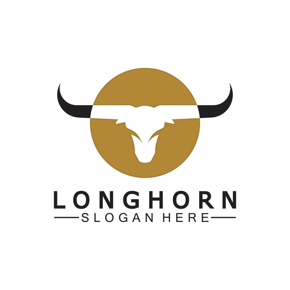 Long horn logo template vector illustration design