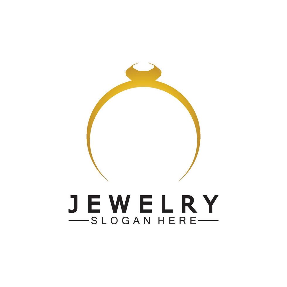 Abstract diamond for jewelry business logo design concept vector