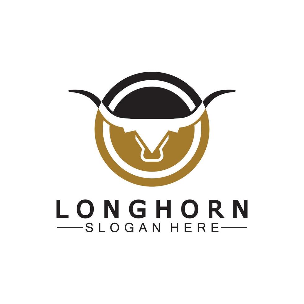 Long horn logo template vector illustration design