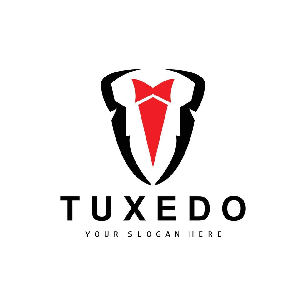 Tuxedo logo, Suit And Tie Vector, Men Suit Dress Tailor Design, Bow Tie Bowtie Icon, Vintage Classic Illustration vector