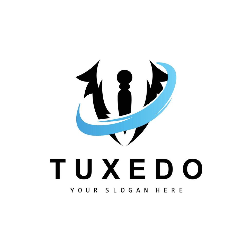 Tuxedo logo, Suit And Tie Vector, Men Suit Dress Tailor Design, Bow Tie Bowtie Icon, Vintage Classic Illustration vector