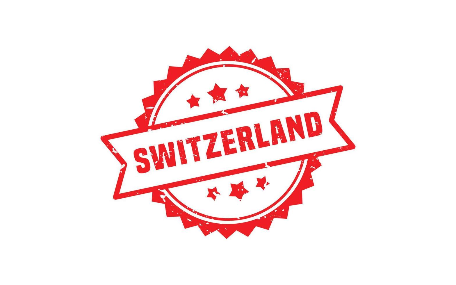 SWITZERLAND stamp rubber with grunge style on white background vector