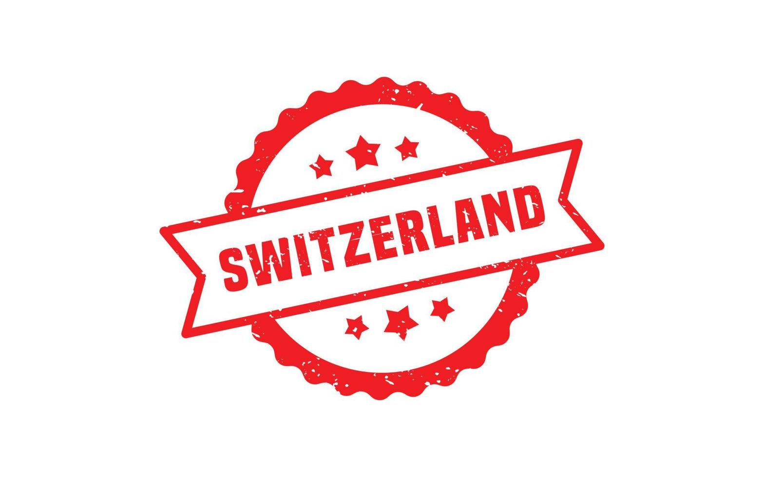 SWITZERLAND stamp rubber with grunge style on white background vector