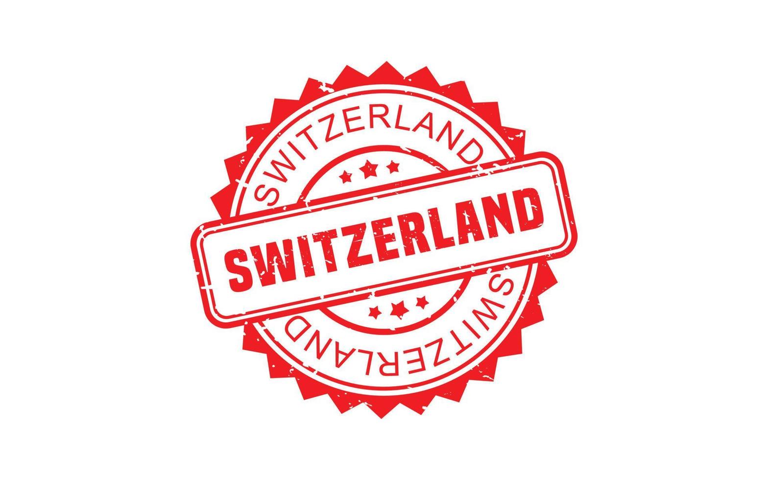 SWITZERLAND stamp rubber with grunge style on white background vector