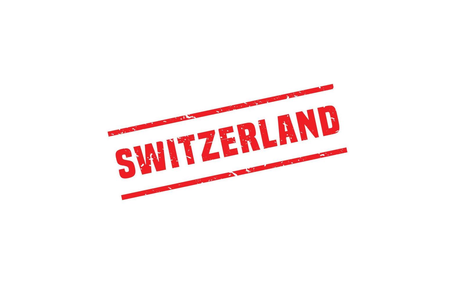 SWITZERLAND stamp rubber with grunge style on white background vector