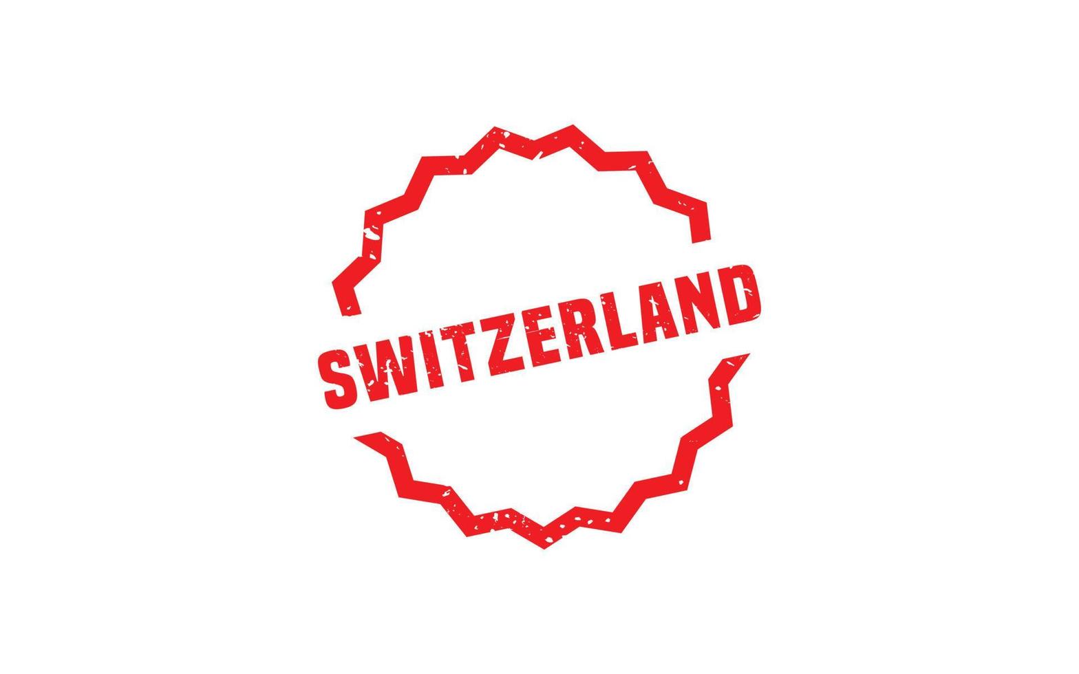 SWITZERLAND stamp rubber with grunge style on white background vector
