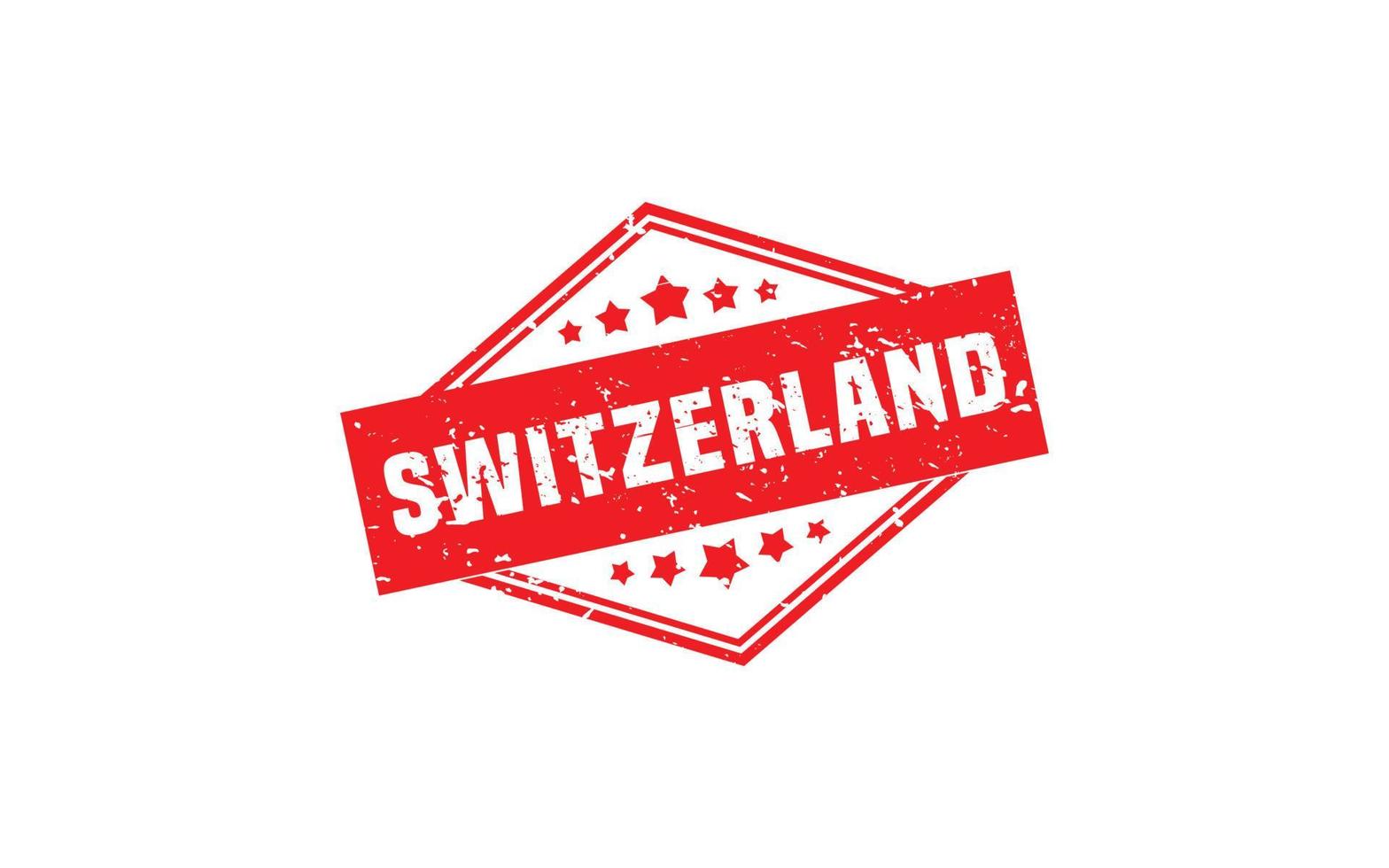 SWITZERLAND stamp rubber with grunge style on white background vector