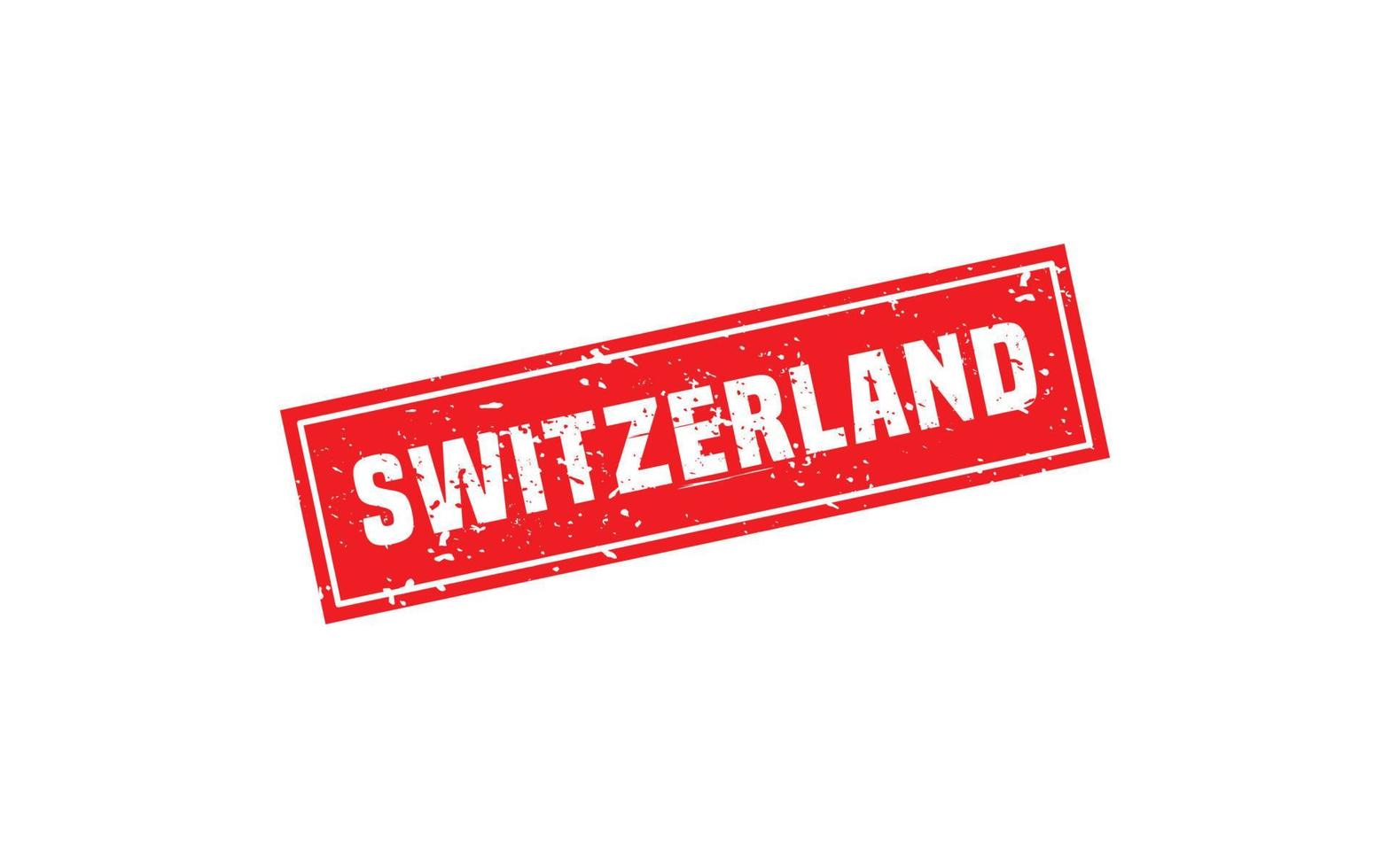 SWITZERLAND stamp rubber with grunge style on white background vector