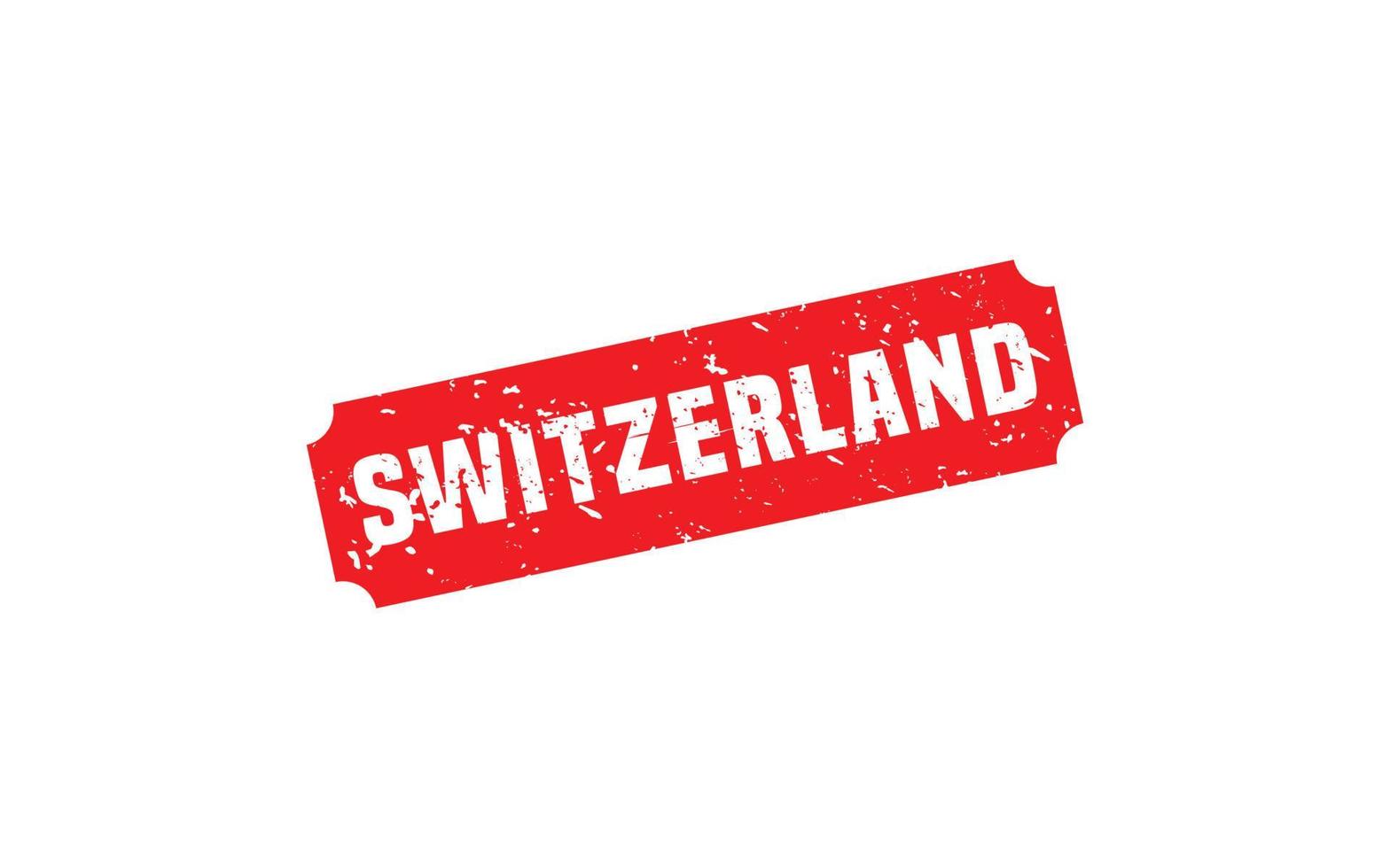 SWITZERLAND stamp rubber with grunge style on white background vector