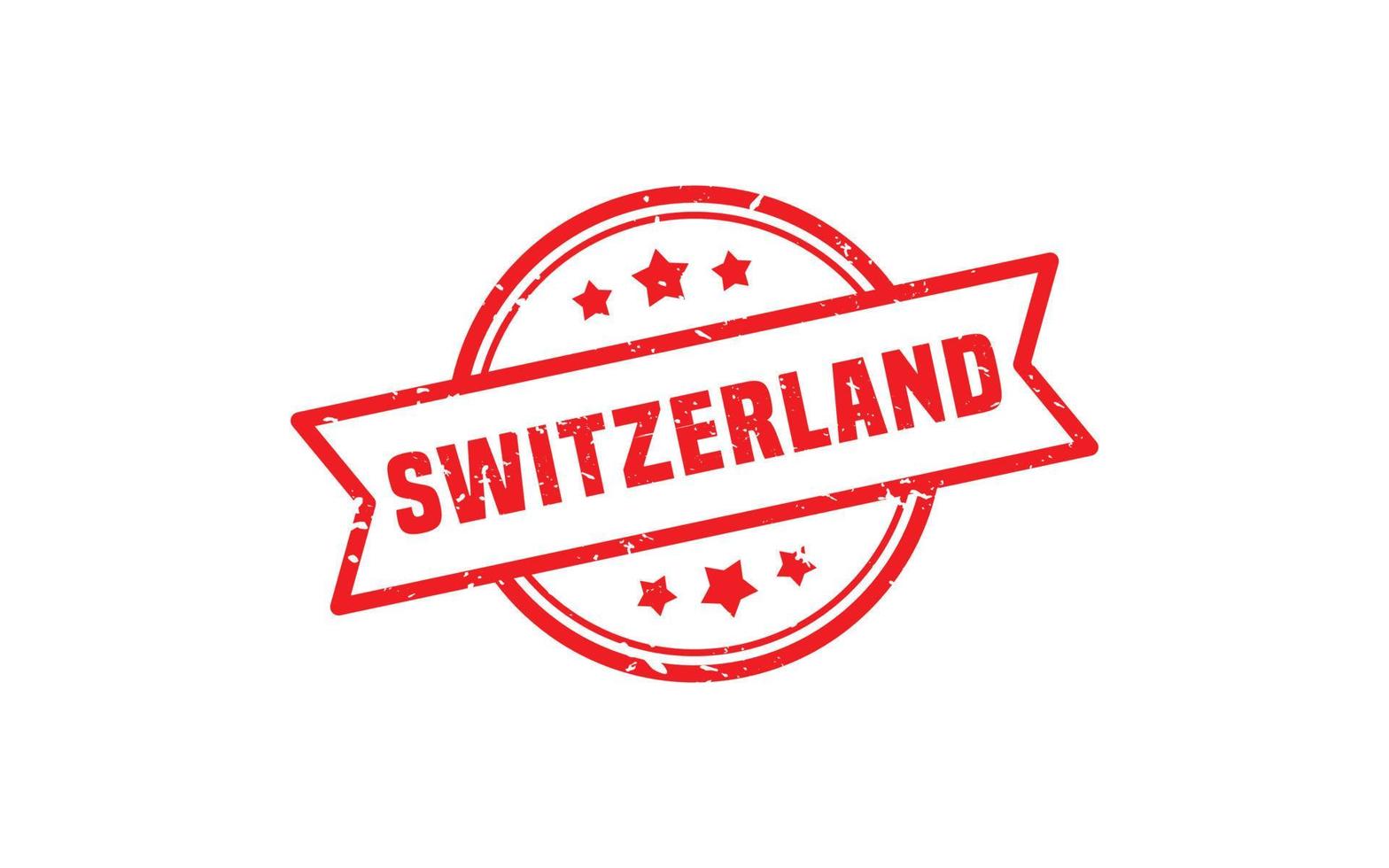 SWITZERLAND stamp rubber with grunge style on white background vector