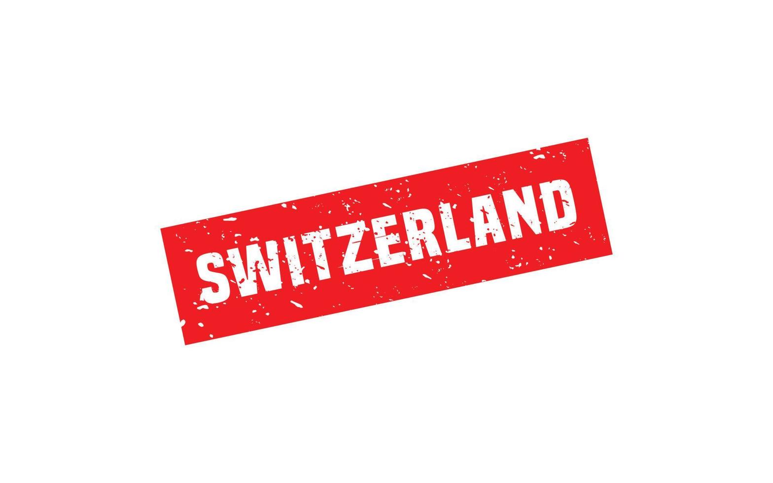 SWITZERLAND stamp rubber with grunge style on white background vector