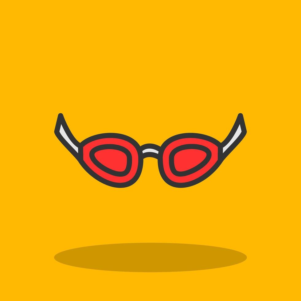 Swimming Glasses Vector Icon Design