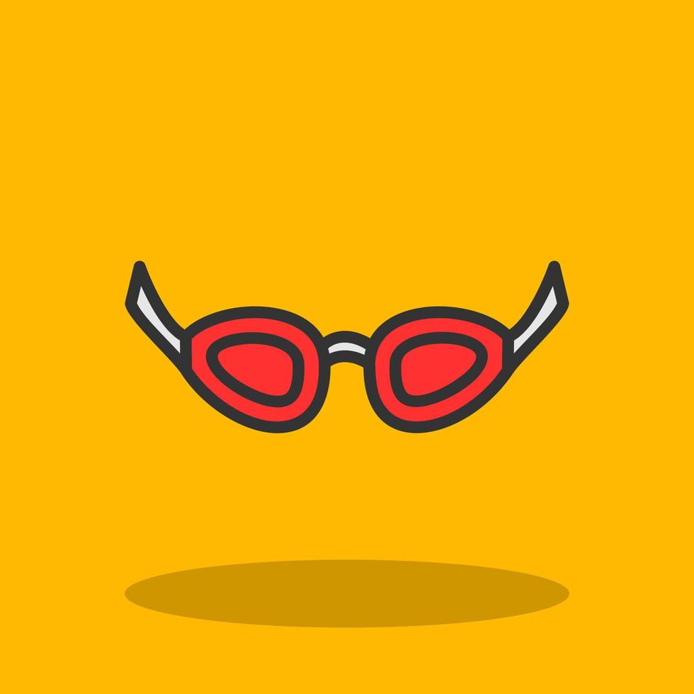 diseño de icono de vector de gafas de natación