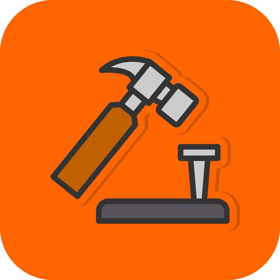 Hammer Vector Icon Design