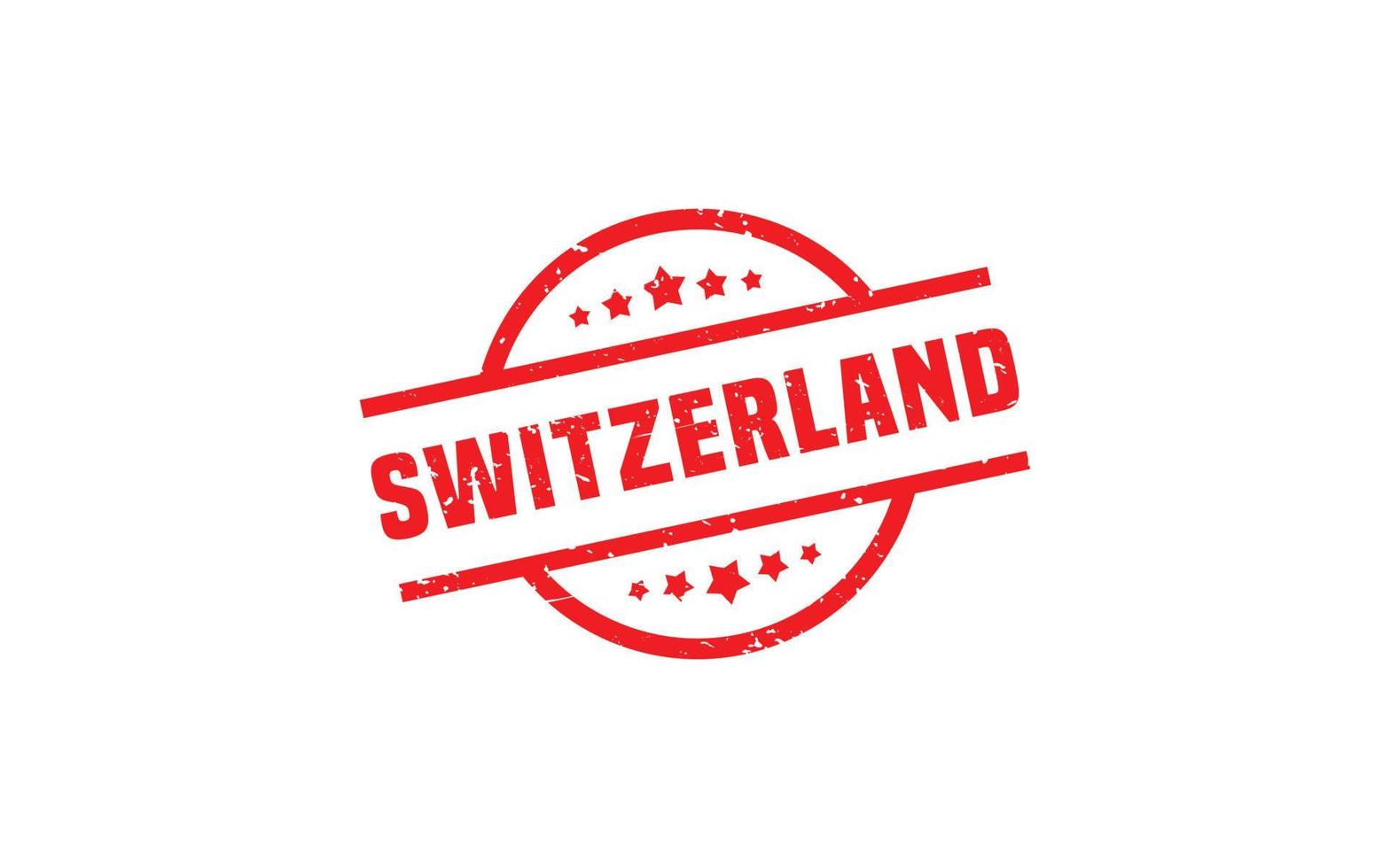 SWITZERLAND stamp rubber with grunge style on white background vector