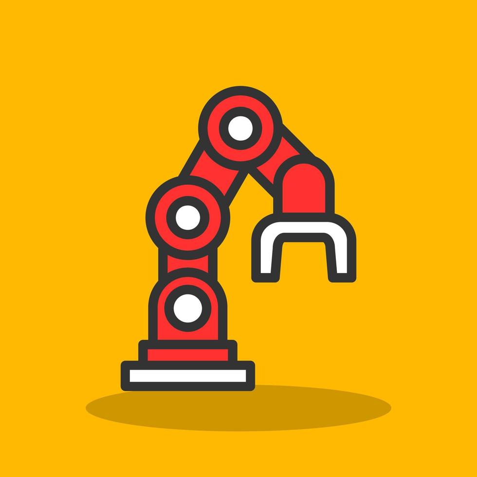 Robot Arm Vector Icon Design