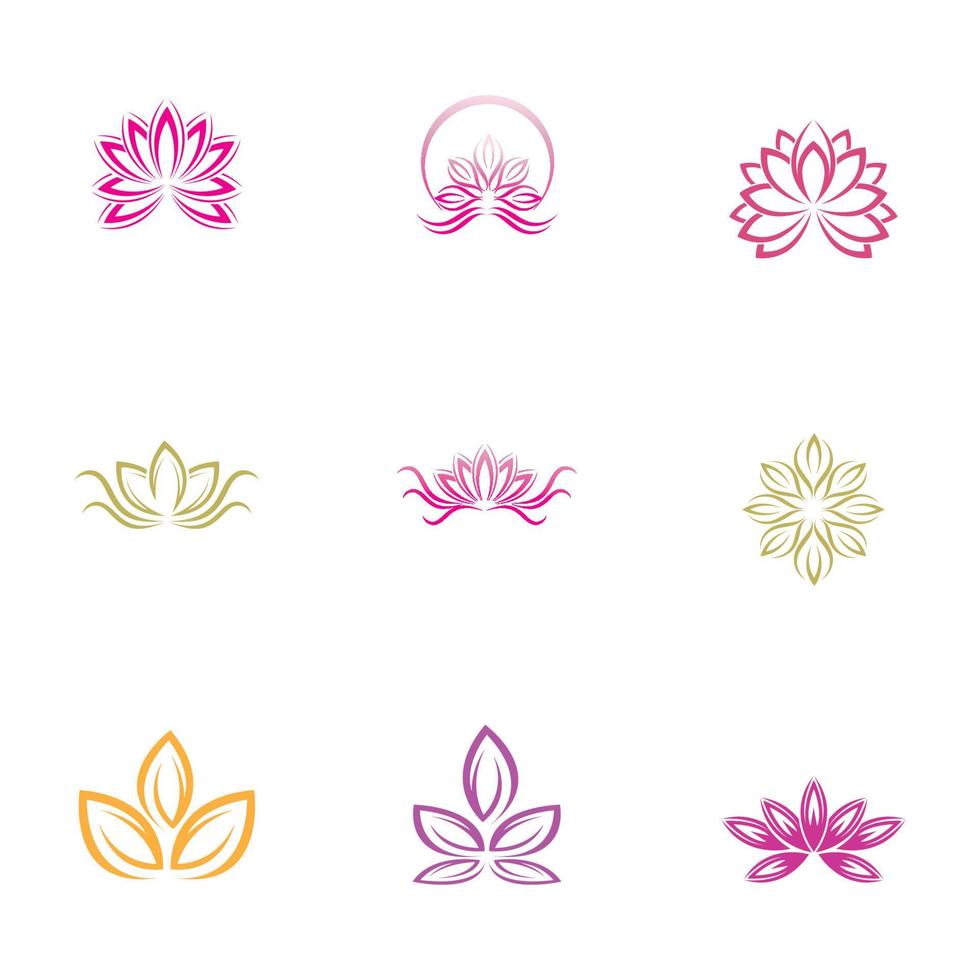 lotus logo and symbol vector