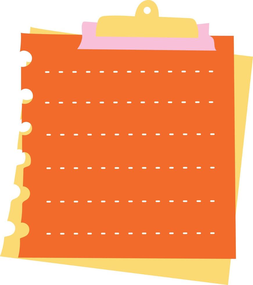 Sweet ripped paper note illustration vector