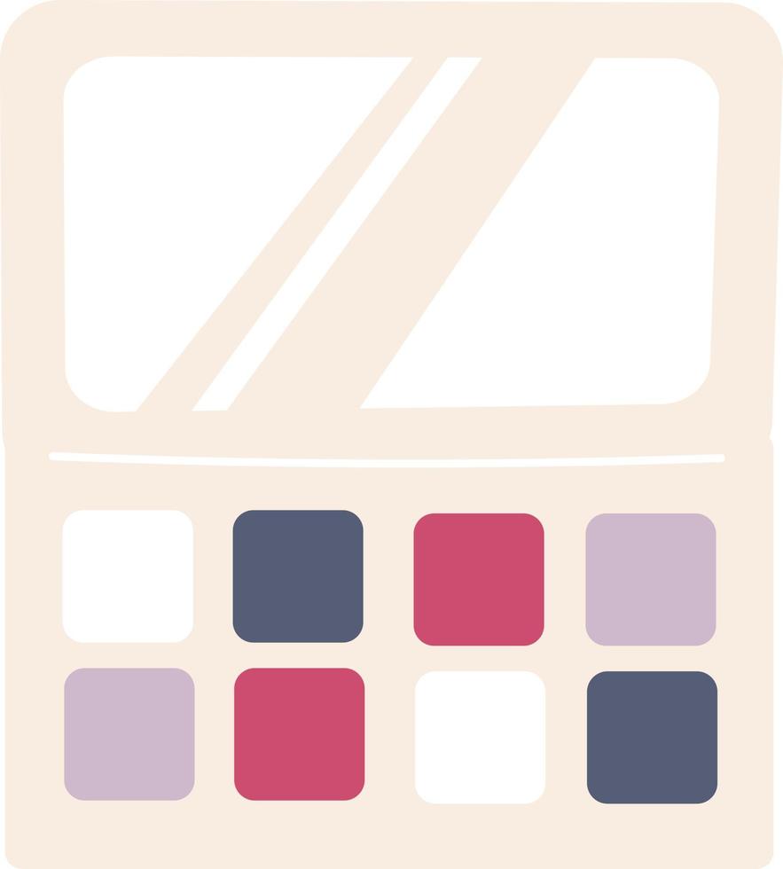 Eyeshadow palette illustration vector