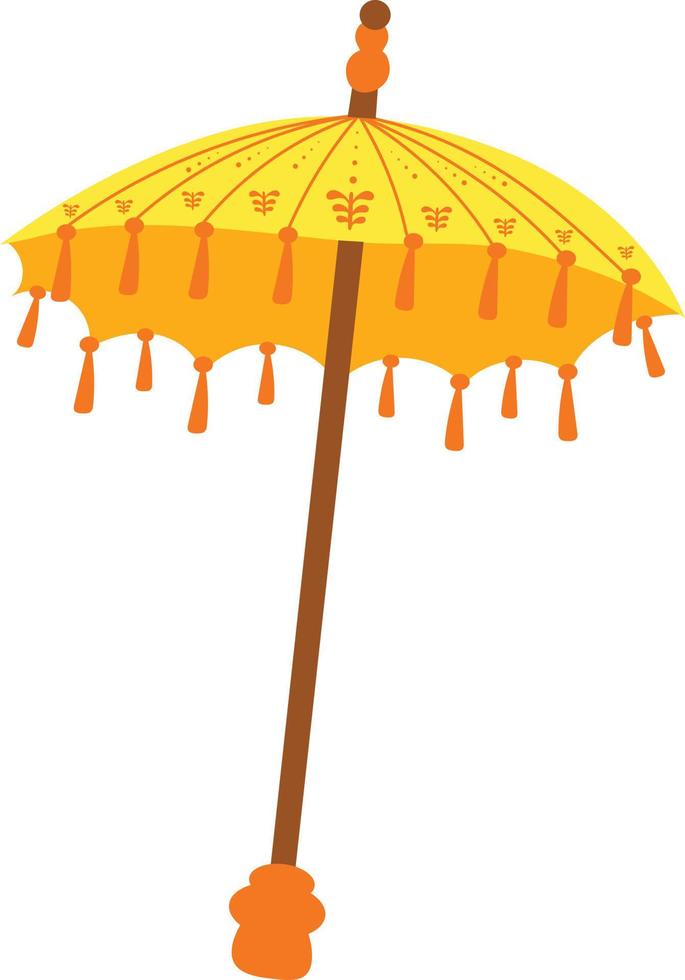 Bali traditional parasol illustration vector