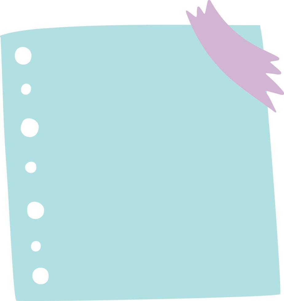 Cute sticky note illustration vector