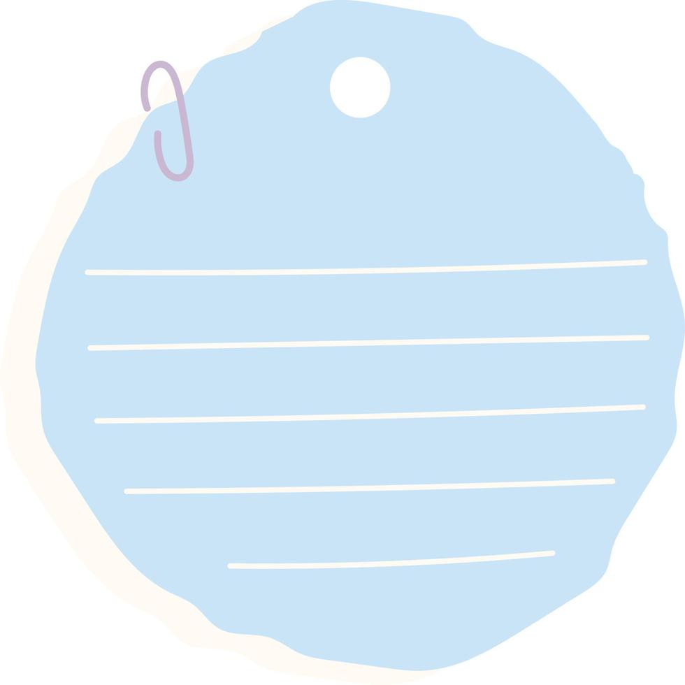 Circle ripped paper note illustration vector