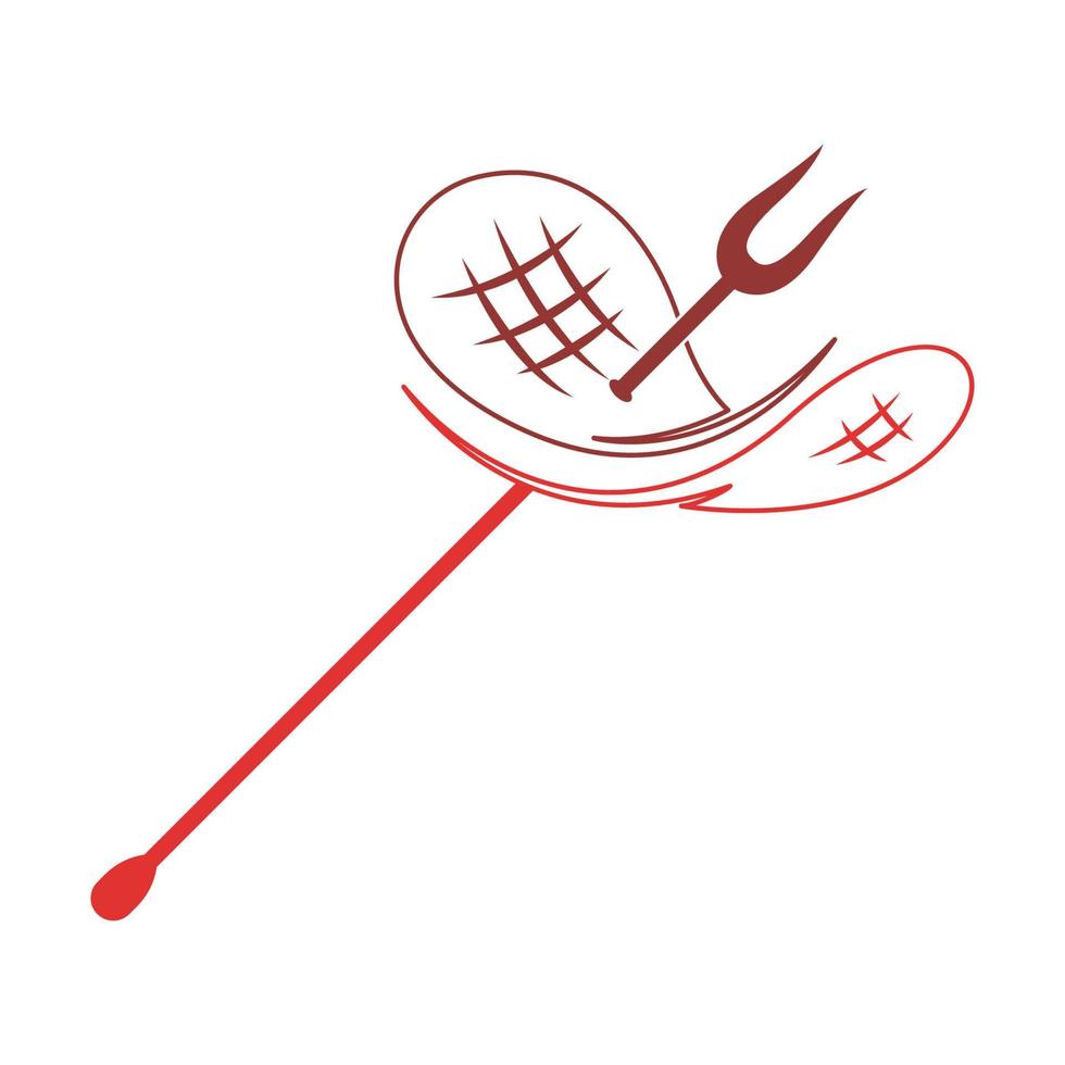 barbacoa icono logo diseño vector