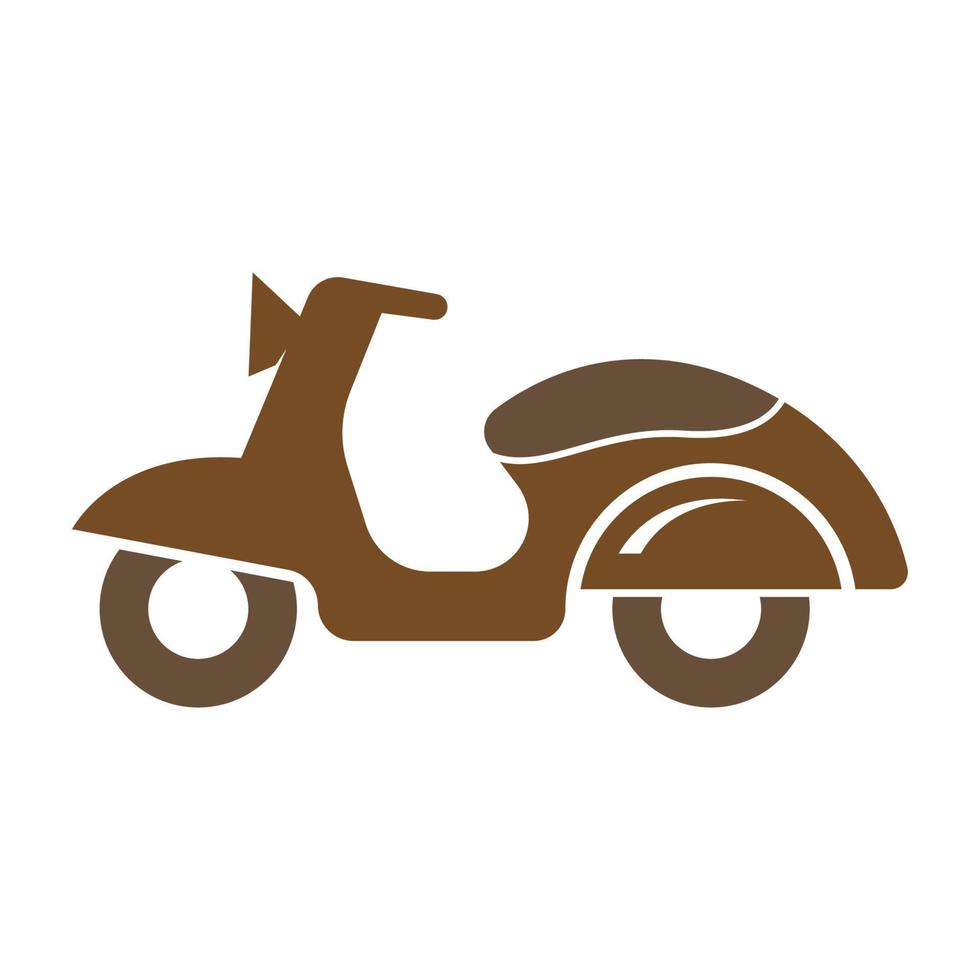 Motor scooter icon design vector