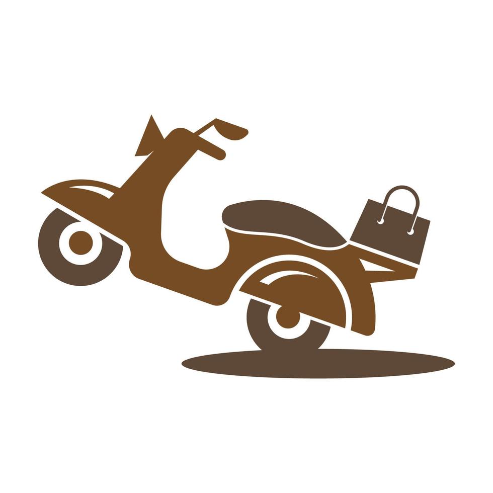 Motor scooter icon design vector